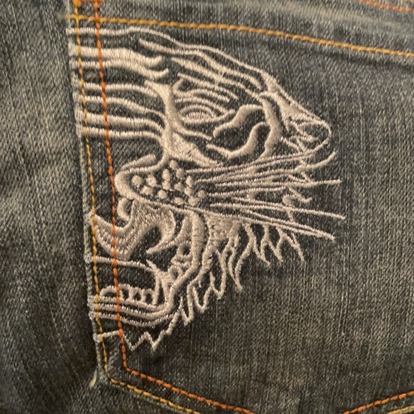 Ed Hardy by Christian Audigier Tiger Head Jeans - Picture 5 of 8